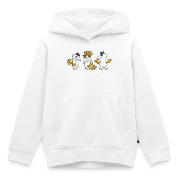 Schräge Vögel - Kinder Premium Organic Hoodie - Weiß - Vorne - AI Model Kid Female (0cm)