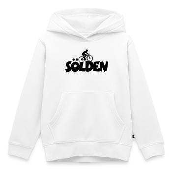 Sölden Mountainbike - Kinder Premium Organic Hoodie - Weiß - Vorne - AI Model Kid Female (0cm)