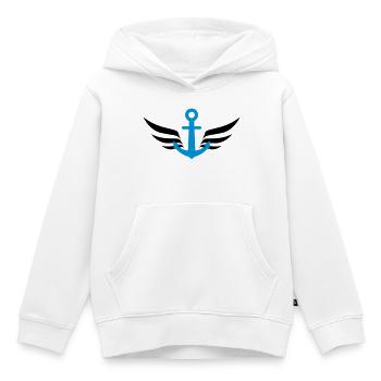Sailor / Marine / Marin / Boat / Sea / Navy - Kids Premium Organic Hoodie - white - Front - AI Model Kid Female (0cm)
