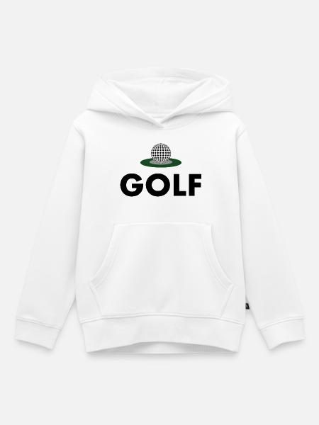 Golfeurs - Sweat Premium à capuche enfant bio - blanc