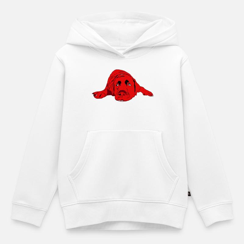 Labrador - Sweat Premium à capuche enfant bio - blanc
