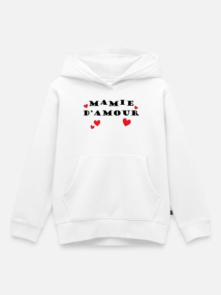 Oma der Liebe - Kinder Premium Organic Hoodie - Weiß