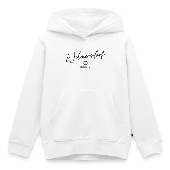 Wilmersdorf - Drapeau de Berlin - Ours de Berlin - Sweat Premium à capuche enfant bio - blanc - Devant - AI Model Kid Female (0cm)
