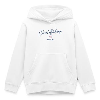 Charlottenburg - Berlin Flagge - Berliner Bär - Kinder Premium Organic Hoodie - Weiß - Vorne - AI Model Kid Female (0cm)