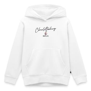 Charlottenburg - Berlin Flagge - Berliner Bär - Kinder Premium Organic Hoodie - Weiß - Vorne - AI Model Kid Female (0cm)