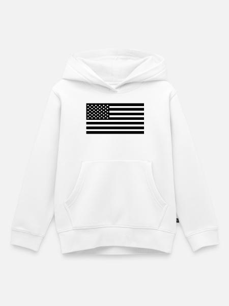 Verwenden Sie Flags - Kinder Premium Organic Hoodie - Weiß