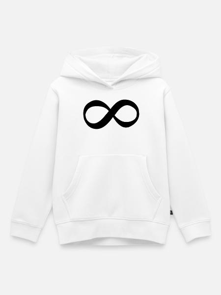 Unendlich - Kinder Premium Organic Hoodie - Weiß