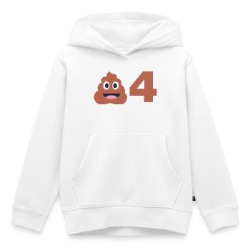 SCHEIẞE 04, GEGEN DIE POTTNachbaren, fussball - Kids Premium Organic Hoodie - white - Front - AI Model Kid Female (0cm)