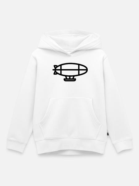 Luftschiff - Kinder Premium Organic Hoodie - Weiß