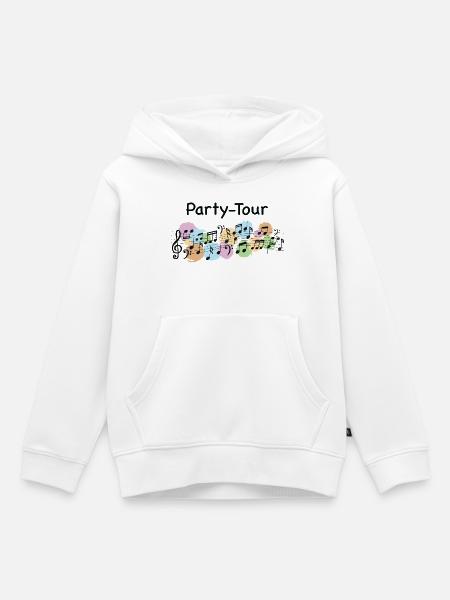 Party-Tour – Musikalischer Partyspaß - Kinder Premium Organic Hoodie - Weiß