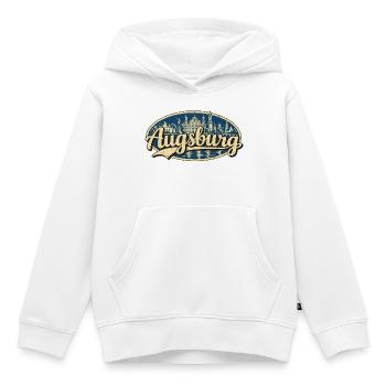 Augsburg Vintage Stadtmotiv - Kinder Premium Organic Hoodie - Weiß - Vorne - AI Model Kid Female (0cm)