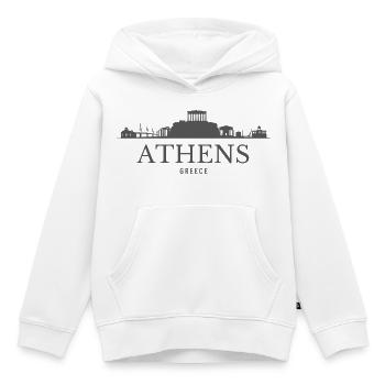 Athen, Griechenland, Athens Skyline - Kinder Premium Organic Hoodie - Weiß - Vorne - AI Model Kid Female (0cm)
