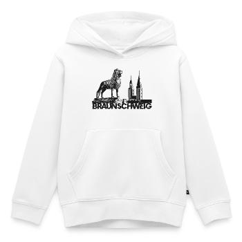 Braunschweig Löwe - Kinder Premium Organic Hoodie - Weiß - Vorne - AI Model Kid Female (0cm)