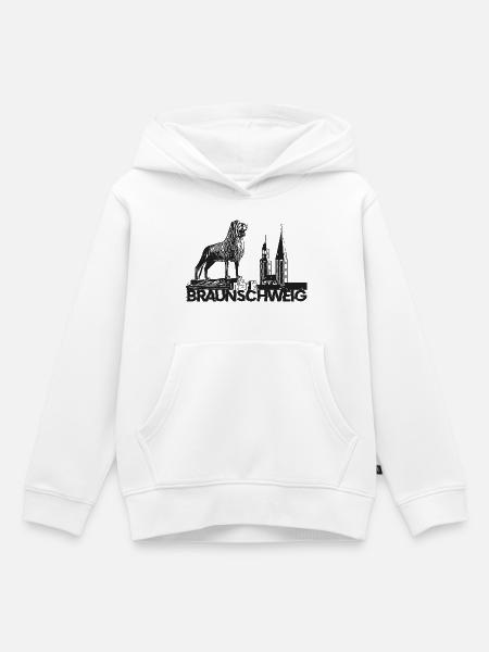 Braunschweig Löwe - Kinder Premium Organic Hoodie - Weiß