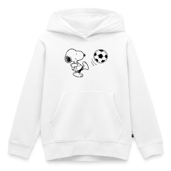 Peanuts Snoopy Football - Kids Premium Organic Hoodie - white - Front - AI Model Kid Female (0cm)