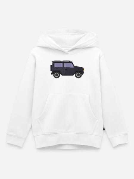 Jeep - Kinder Premium Organic Hoodie - Weiß