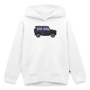 Jeep - Sweat Premium à capuche enfant bio - blanc - Devant - AI Model Kid Female (0cm)
