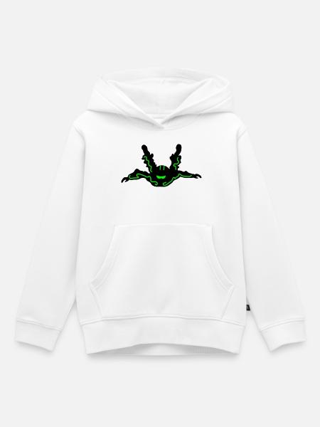 Skydiver - Kinder Premium Organic Hoodie - Weiß