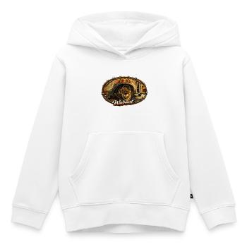 Wabant Rostiges Oldtimer-Radwagen - Kinder Premium Organic Hoodie - Weiß - Vorne - AI Model Kid Female (0cm)