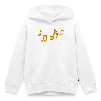 Sonnige Noten Illustration - Kinder Premium Organic Hoodie - Weiß - Vorne - AI Model Kid Female (0cm)