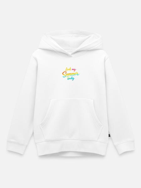Schau, mein Sommerkörper! - Kinder Premium Organic Hoodie - Weiß