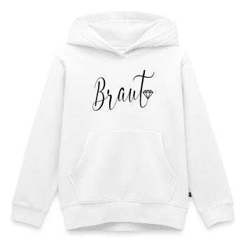 Hochzeit Diamanten Braut - Kinder Premium Organic Hoodie - Weiß - Vorne - AI Model Kid Female (0cm)