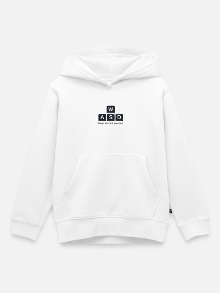 Dinge Die Mich Bewegen WASD PC - Kinder Premium Organic Hoodie - Weiß