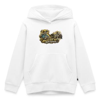 Arbeiten70? Nein Danke - Kinder Premium Organic Hoodie - Weiß - Vorne - AI Model Kid Female (0cm)