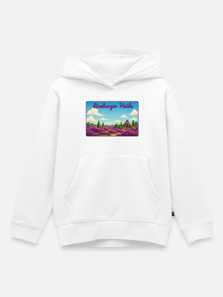 Lüneburger Heide - Kinder Premium Organic Hoodie - Weiß