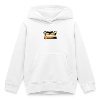 Chargement du milliardaire crypto - Sweat Premium à capuche enfant bio - blanc - Devant - AI Model Kid Female (0cm)
