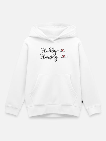 Hobby Horsing - Kinder Premium Organic Hoodie - Weiß