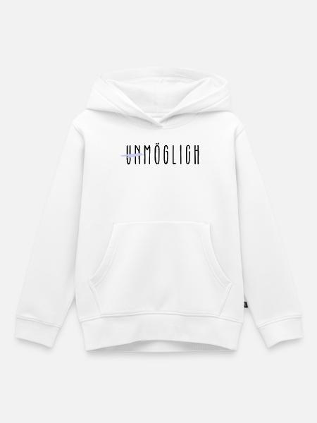unmöglich - Kinder Premium Organic Hoodie - Weiß