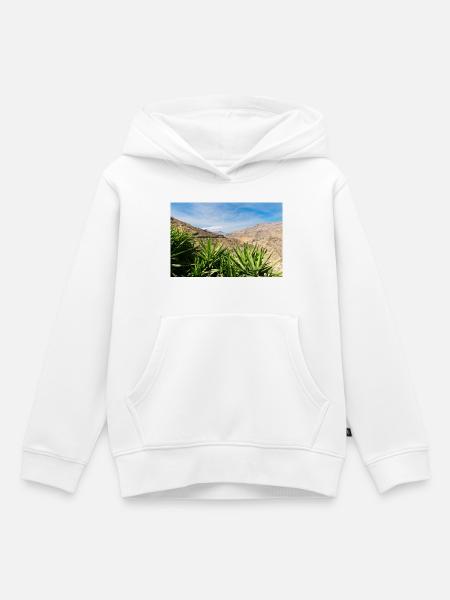 Gran Canaria Berglandschaft - Kinder Premium Organic Hoodie - Weiß