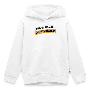 Professional Overthinker - Kinder Premium Organic Hoodie - Weiß - Vorne - AI Model Kid Female (0cm)