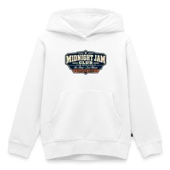 ROCK STAMP SOCIETY | Midnight Jam Club - Kinder Premium Organic Hoodie - Weiß - Vorne - AI Model Kid Female (0cm)