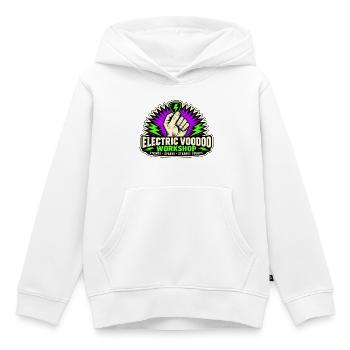 ELEKTRISCHES VOODOO | Streicher · Funken · Seltsamer Klang - Kinder Premium Organic Hoodie - Weiß - Vorne - AI Model Kid Female (0cm)