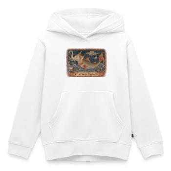 Thailändischer Wasserelefant (Chang Nam) - Kinder Premium Organic Hoodie - Weiß - Vorne - AI Model Kid Female (0cm)