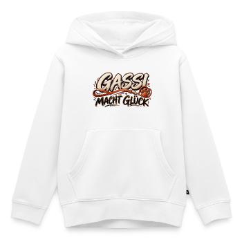 Hundeliebe Gassizeit Geschenk für Hundehalter - Kinder Premium Organic Hoodie - Weiß - Vorne - AI Model Kid Female (0cm)