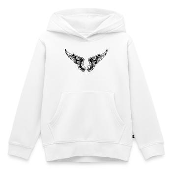 2541614 135311685 Fluegel - Kinder Premium Organic Hoodie - Weiß - Vorne - AI Model Kid Female (0cm)