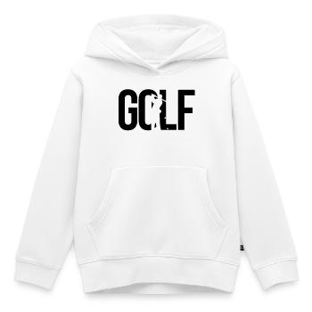 vague - Sweat Premium à capuche enfant bio - blanc - Devant - AI Model Kid Female (0cm)