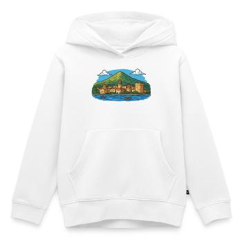rhodos-insel - Kinder Premium Organic Hoodie - Weiß - Vorne - AI Model Kid Female (0cm)