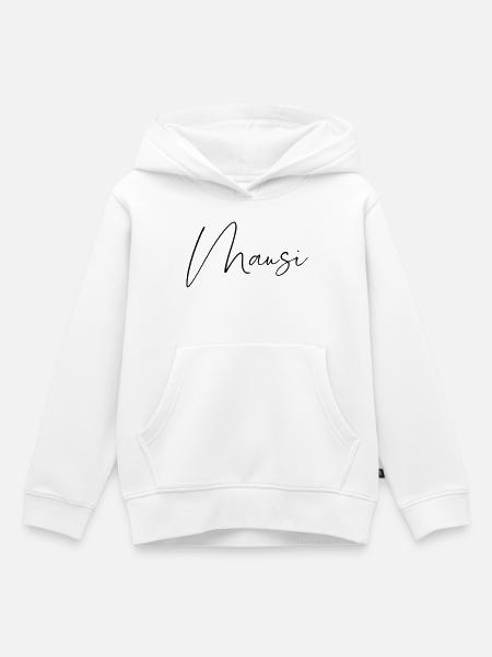 mausi / handschrift design - Kinder Premium Organic Hoodie - Weiß