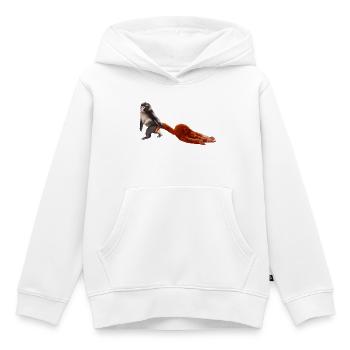 Punch - das kleine Äffchen - Kinder Premium Organic Hoodie - Weiß - Vorne - AI Model Kid Female (0cm)