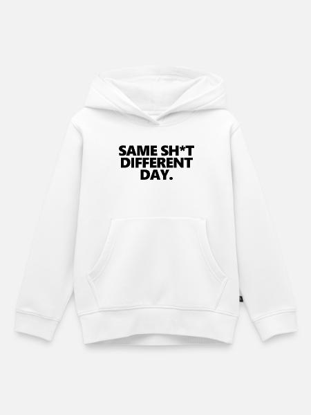 Lustiger Büro-Slogan - Kinder Premium Organic Hoodie - Weiß