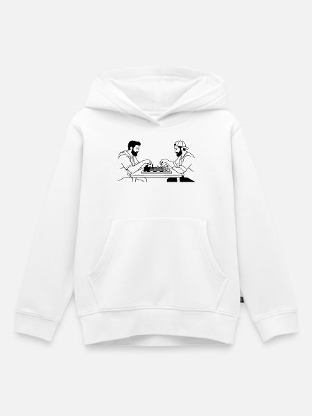 Schach - Kinder Premium Organic Hoodie - Weiß