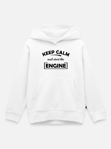 Motorsport Freunde - Kinder Premium Organic Hoodie - Weiß