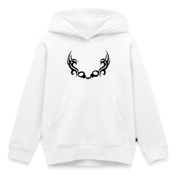 Trible à menottes - Sweat Premium à capuche enfant bio - blanc - Devant - AI Model Kid Female (0cm)