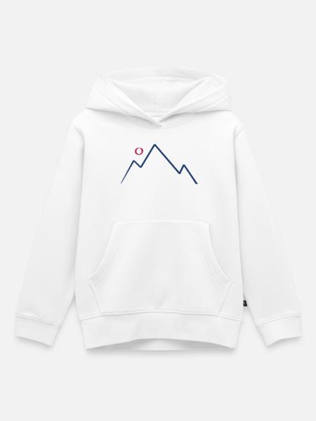 Mountain Sun - Kinder Premium Organic Hoodie - Weiß