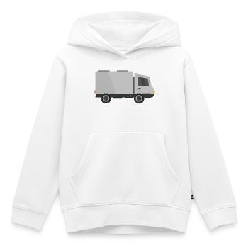 Delivery truck - Kids Premium Organic Hoodie - white - Front - AI Model Kid Female (0cm)