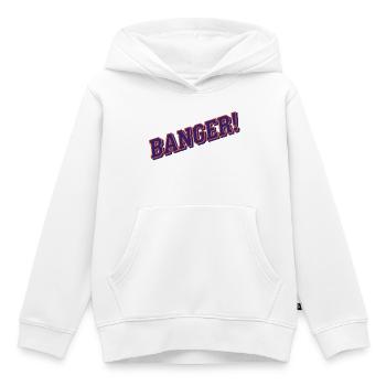 Banger! - Viraler Internetkultur-Humor - Kinder Premium Organic Hoodie - Weiß - Vorne - AI Model Kid Female (0cm)